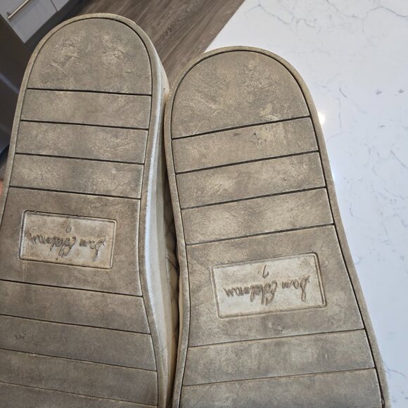 SAM EDELMAN Women's Size 7 White Quilted Sneakers used - Picture 7 of 7